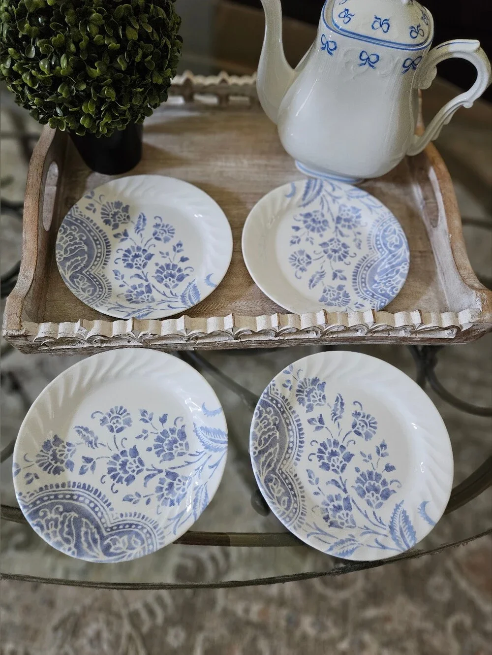 Corelle Impressions BOTANIQUE 4 Salad Dessert Plate 7.25